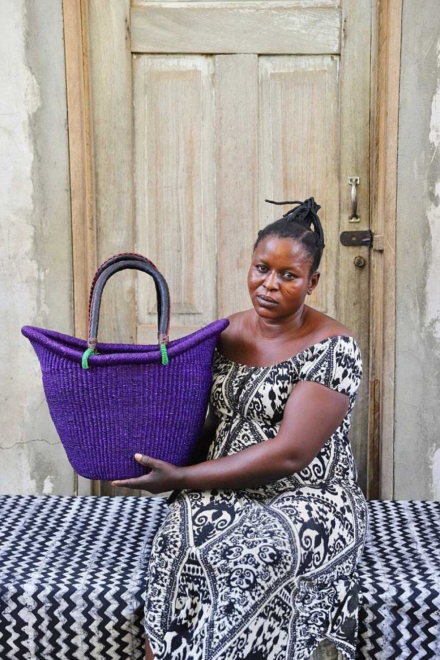 Einkaufskorbe Baba Tree | Tauchgefarbter Nyariga-Korb (Gros) Von Imoro Monica